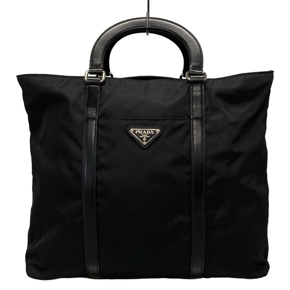 PRADA - Black Nylon Leather Handbag 620-072925 - Picture 1 of 11